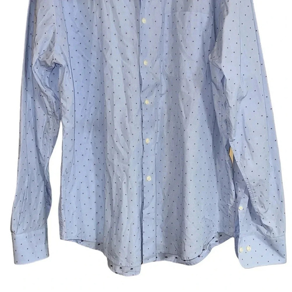 Peter Millar Light Blue Seaside Print Button Down Long Sleeve Shirt Size XL - Picture 3 of 8